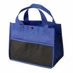 Mini Snap Non-Woven Lunch Tote - Royal Blue