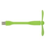 Mini USB Fan With 3-Way Connector - Lime