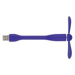 Mini USB Fan With 3-Way Connector - Purple