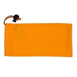 Mobile Tech Earbud Kit with Car Charger in Cinch Pouch - Orange