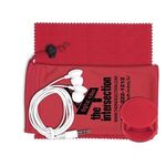 Buy Mobile Tech Earbud Kit With Car Charger In Cinch Pouch