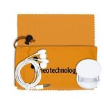 Mobile Tech Earbud Kit with Car Charger in Cinch Pouch -  