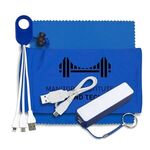 Mobile Tech Power Bank Accessory Kit w/ Cloth in Cinch Pouch -  