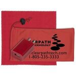 Mobile Tech Wall Charger Kit in Microfiber Cinch Pouch - Red