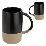 Monticello 17 oz Ceramic Mug - Medium Black