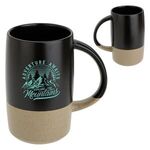 Monticello 17 oz Ceramic Mug - Medium Black