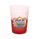 Mood™ 12 oz. Stadium Cup, Full Color Digital - Frosted To Red