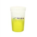 Mood™ 12 oz. Stadium Cup, Full Color Digital - Frosted to Yellow