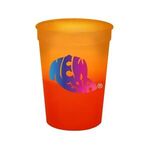 Mood™ 12 oz. Stadium Cup, Full Color Digital - Orange To Tropical Red