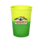 Mood™ 12 oz. Stadium Cup, Full Color Digital - Yellow To Green