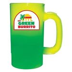 Mood™ 14 oz. Beer Stein (1 Side), Full Color Digital - Yellow To Green