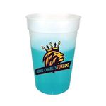 Mood 17 oz. Stadium Cup, Full Color Digital - Frost To Turquoise