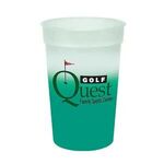 Mood 17 oz. Stadium Cup, Full Color Digital - Frosted to Green