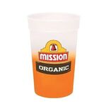 Mood 17 oz. Stadium Cup, Full Color Digital - Frosted to Orange