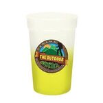 Mood 17 oz. Stadium Cup, Full Color Digital - Frosted to Yellow