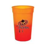 Mood 17 oz. Stadium Cup, Full Color Digital - Orange To Tropical Red
