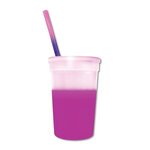 Mood 22 oz. Stadium Cup/Straw/Lid Set - Frosted to Pink
