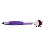 MopTopper (TM) Screen Cleaner With Stylus Pen - Purple