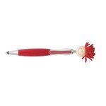 MopTopper (TM) Screen Cleaner With Stylus Pen - Red