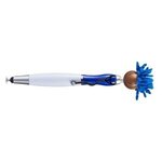 MopToppers(R) Screen Cleaner with Stethoscope Stylus Pen - Reflex Blue