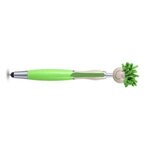MopToppers(R) Wheat Straw Screen Cleaner with Stylus Pen - Green-lime