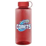 Mountaineer - 36 oz. Transparent Bottle - Digital imprint - Transparent Red