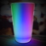Multi Color LED Light Up Glow Neon Look 16 oz Pint Glass -  