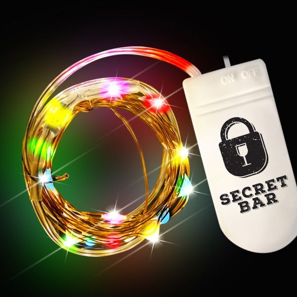 Main Product Image for Imprinted Multi Color LED String Lights