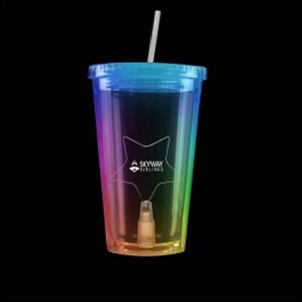 Main Product Image for Travel Cup Imprinted Light Up With Star Insert 16 Oz