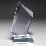 Multi-Faceted Super Thick Award - Silkscreen - Clear
