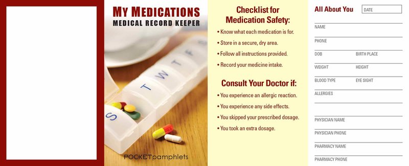 Main Product Image for My Medications - Medical Record Keeper Pocket Pamphlet