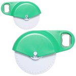 Napoli Pizza Cutter with Bottle Opener - Green