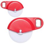 Napoli Pizza Cutter with Bottle Opener - Red