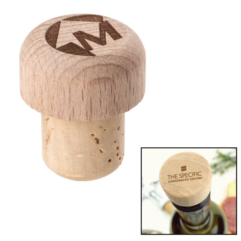 Main Product Image for Natural Beechwood Wine Stopper Cork