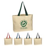 Natural Cotton Canvas Tote Bag -  