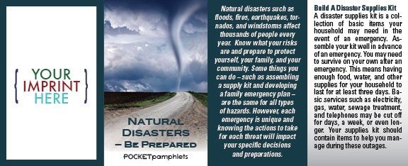 Main Product Image for Natural Disasters-Be Prepared Pocket Pamphlet
