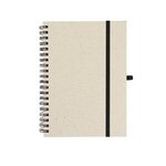 Natural Paper Spiral Notebook - Natural With Black