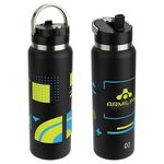 NAYAD™ Ranger 40 oz Stainless Double Wall Bottle with Flip - Medium Black