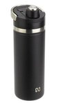 NAYAD(TM) Traveler 18 oz Stainless Bottle with Twist-Top Spout - Medium Black
