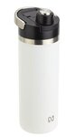 NAYAD(TM) Traveler 18 oz Stainless Bottle with Twist-Top Spout - Medium White