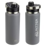 NAYAD™ Traveler 26 oz Stainless Bottle w/ Twist-Top Spout - Medium Gray