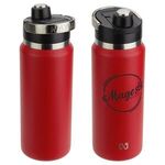 NAYAD™ Traveler 26 oz Stainless Bottle w/ Twist-Top Spout - Medium Red