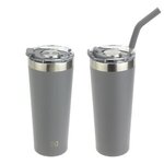 NAYAD Trouper 22oz Stainless Double Wall Tumbler with Str - Graphite
