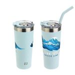NAYAD™ Trouper 22oz Stainless Double Wall Tumbler with Str - Light Blue