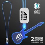 Buy Neon Lanyard with Acrylic Guitar Pendant - Blue