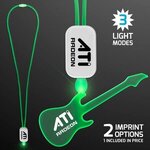 Buy Neon Lanyard with Acrylic Guitar Pendant - Green