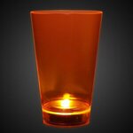 Neon Plastic LED Tumblers - 12 Ounce - Orange