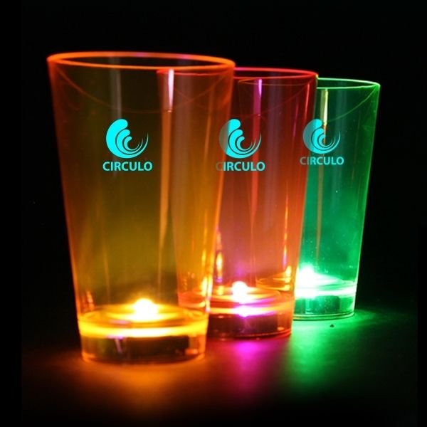 Main Product Image for Custom Printed Neon Plastic LED Tumblers - 12 Ounce