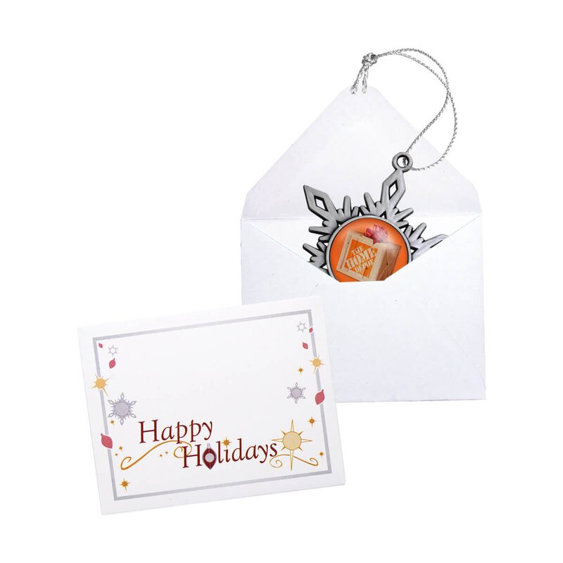 Main Product Image for Promotional Nickel Snowflake Holiday Ornament
