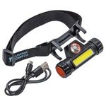 Nightline COB  LED Rechargeable Headlamp - Medium Black